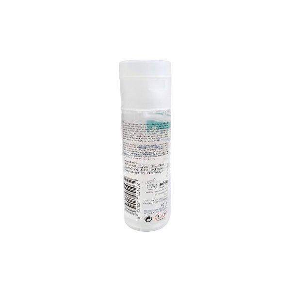 Gel hidroalcohólico Botella Tapón Dosificador 40ml SMK